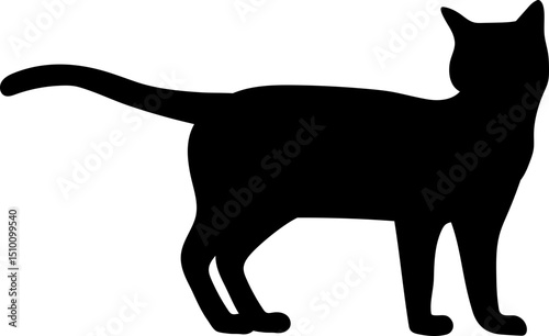 Cat walking Silhouette