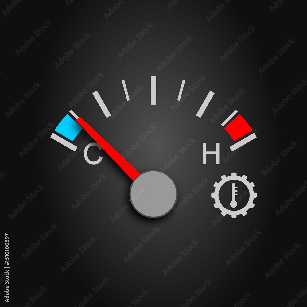 Transmission temperature dial in the cold section Transmission temperature dial in the cold section