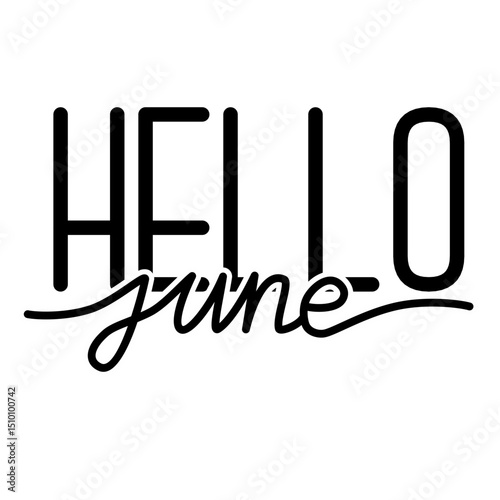 Hello June Typography