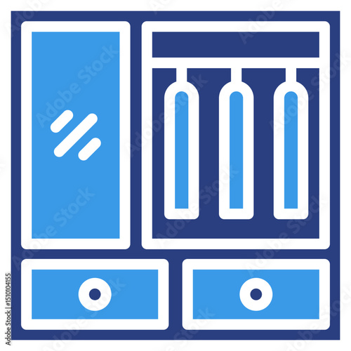 Wardrobe Closet  Icon Element For Design