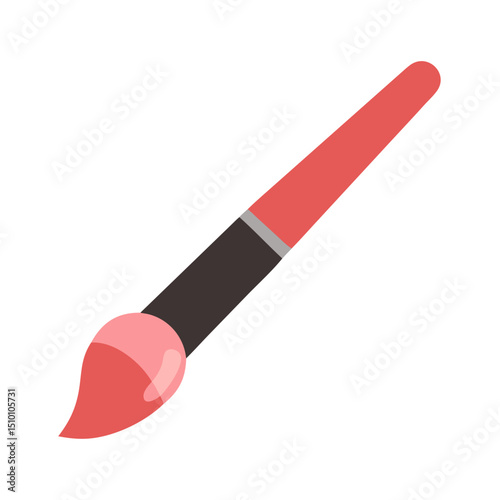 Creative Paint Brush Icon – Artistic Tool in Vector Style
