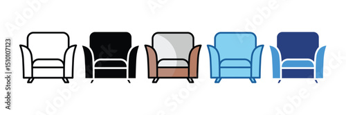 Armchair Seat  Icon Element For Design