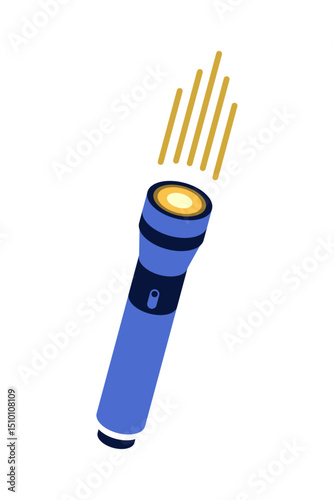 Flashlight icon. Technology vector illustration