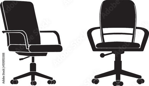 black office chair