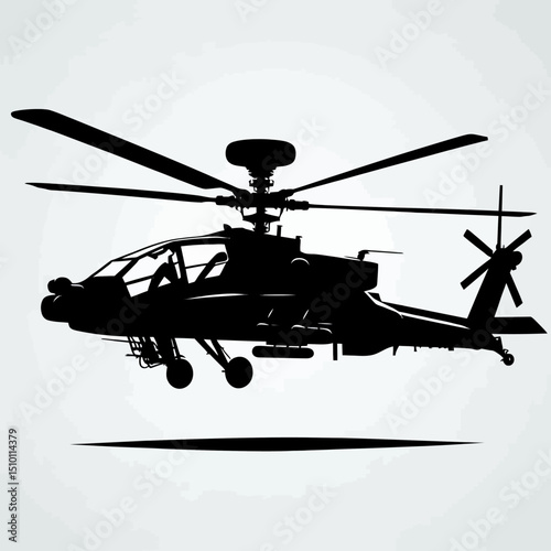 military helicopter silhouette