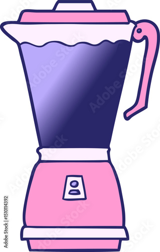 cartoon food processor
