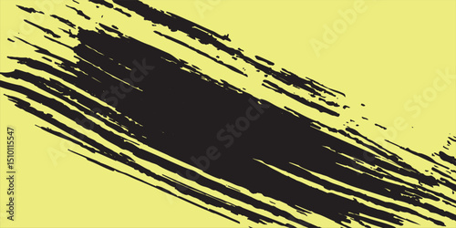 Black brush stroke set isolated on background. Paint brush stroke vector for ink paint, grunge design element, dirt banner, watercolor design, dirty texture. Trendy brush stroke, vector illustration