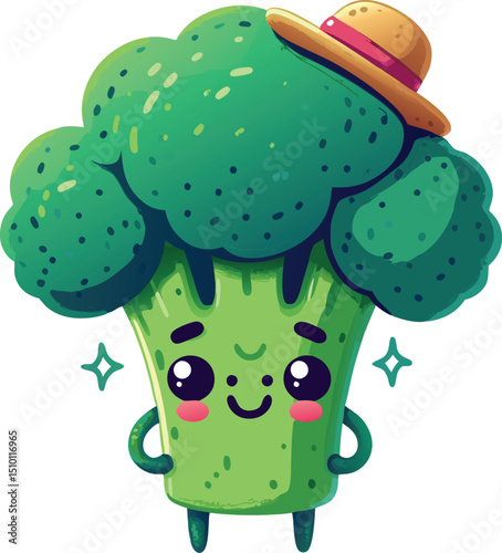 cartoon broccoli design