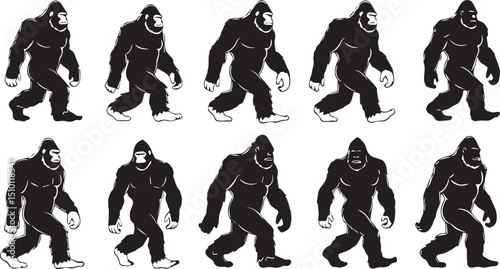 Bigfoot Silhouette Variations
