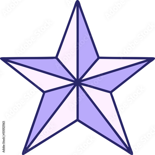 iconic tattoo style image of a star