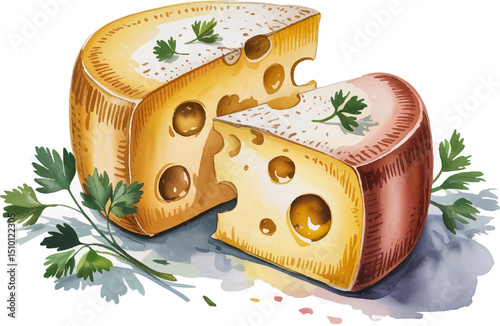cheese and herbs