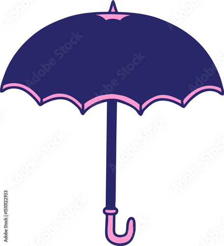 tattoo in traditional style of an umbrella