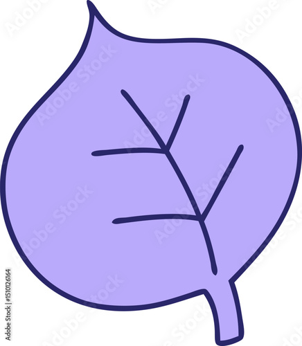 cartoon of a simple yet magnificent leaf