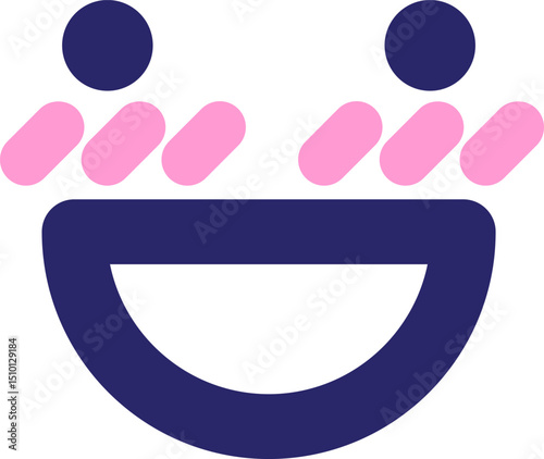 happy blushing face icon