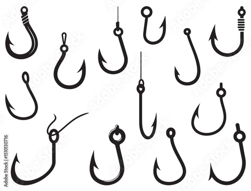 FISHING HOOK SILHOUETTE