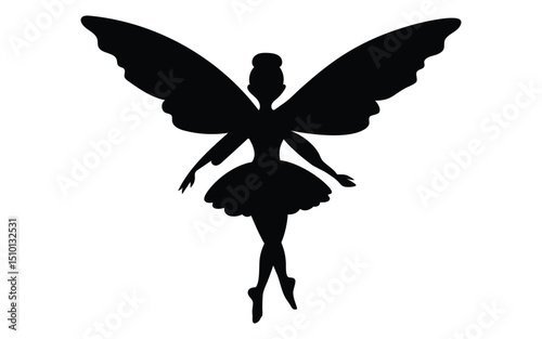 Fairy vector silhouette