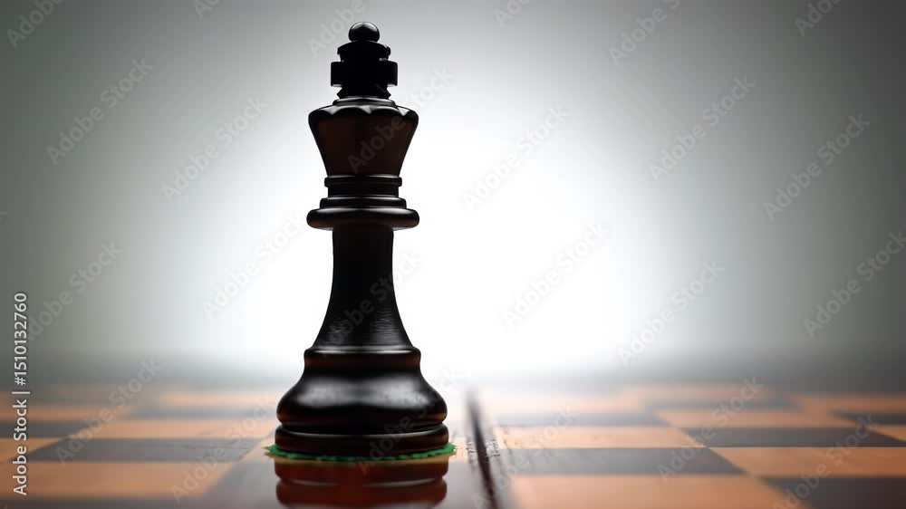 Strategic moves on a chessboard in a dimly lit environment during an intense match