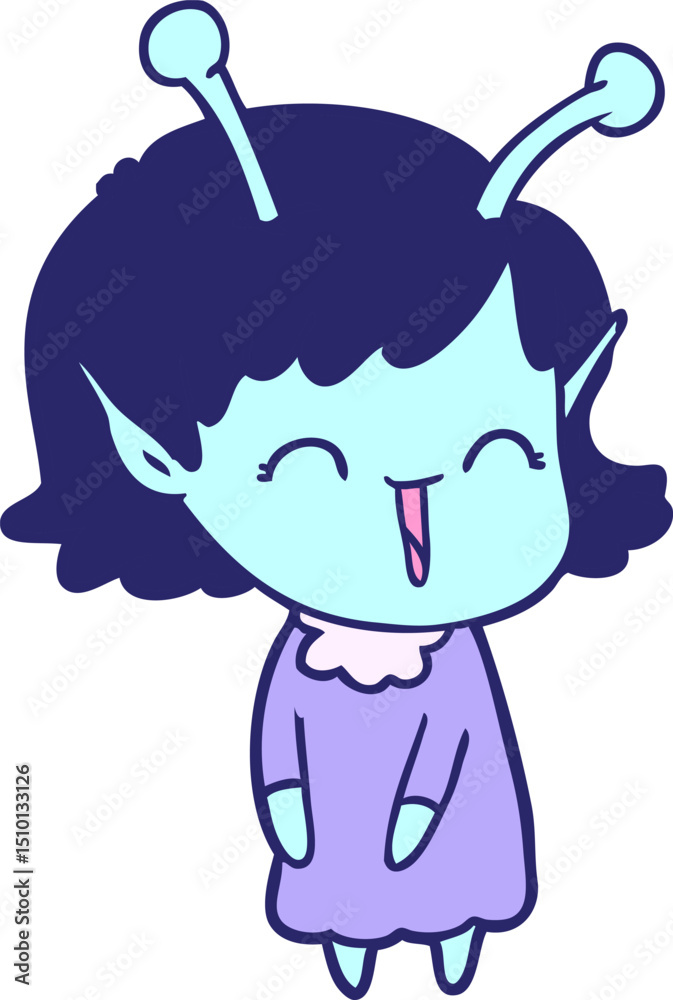 cartoon alien girl laughing cartoon alien girl laughing