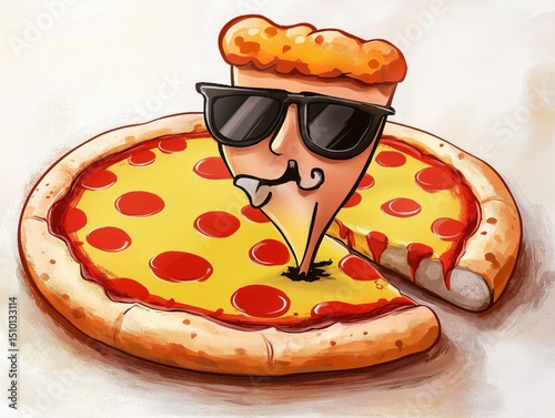 pizza vector illustration.