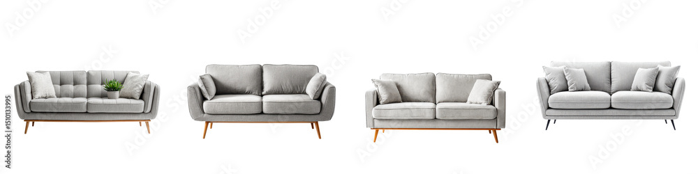 Contemporary, stylish sectional sofas in a range of textures, featuring muted gray fabrics, inviting cushions, and wooden legs, perfect for modern interiors and home decor inspiration Contemporary, stylish sectional sofas in a range of textures, featuring muted gray fabrics, inviting cushions, and wooden legs, perfect for modern interiors and home decor inspiration