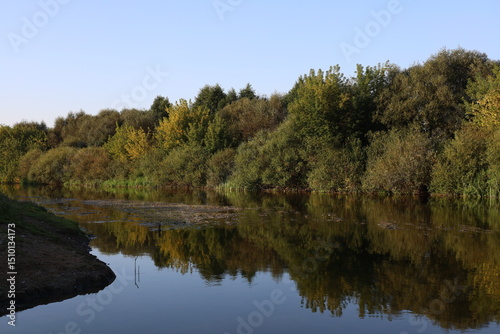 river in the village meadow