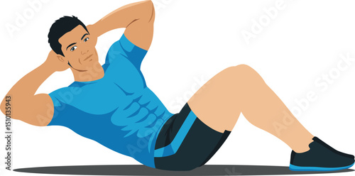boy doing yoga exercise
