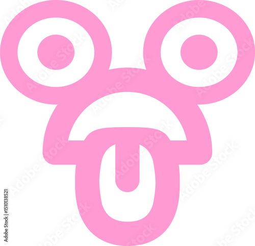 exhausted staring face icon