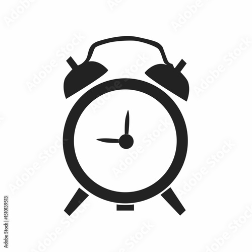 analog clock, digital clock vector black color