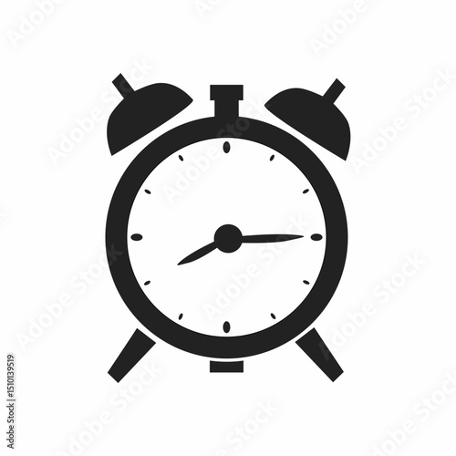 analog clock, digital clock vector black color