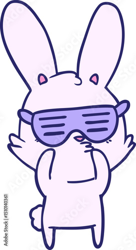 curious bunny cartoon