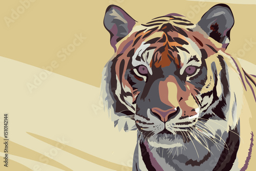 tiger head vector