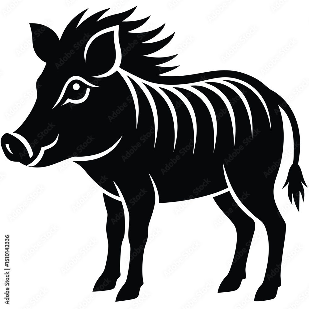 Fototapeta premium warthog vector