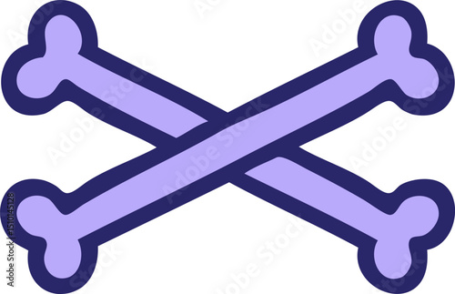 iconic tattoo style image of cross bones
