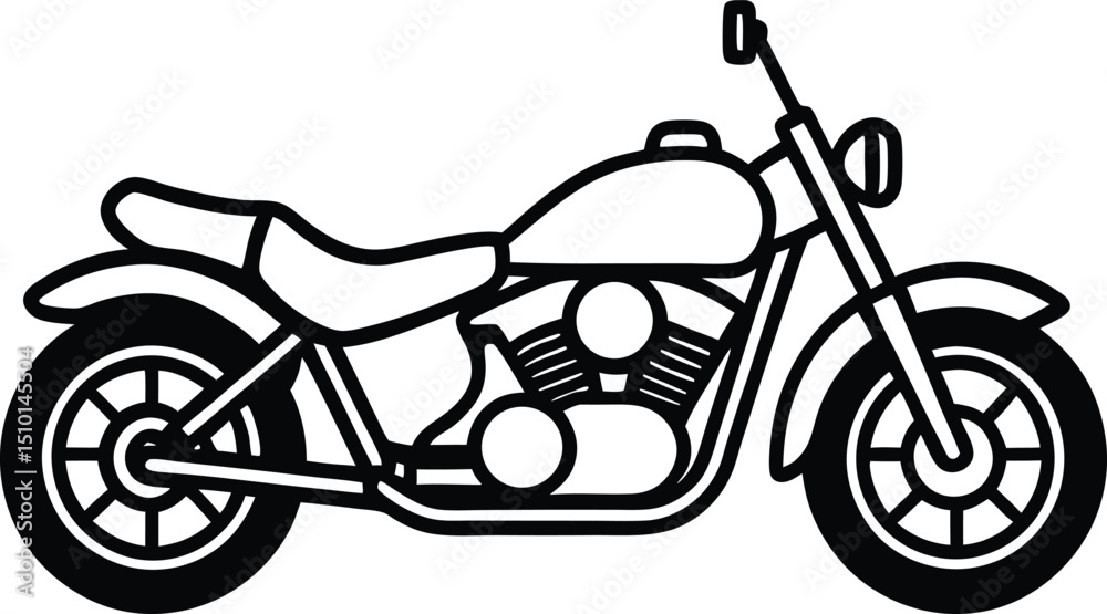 Fototapeta premium Motorcycle Vector