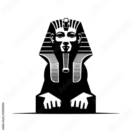 Egyptian Sphinx Silhouette