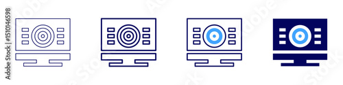 Transgenic organism icon in 4 different styles. Thin Line, Line, Bold Line, Duotone. Duotone style. Editable stroke