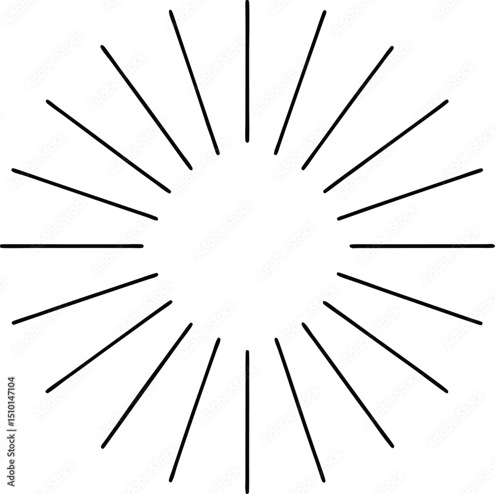 Obraz premium Bright abstract sun explosion pattern with green glass texture