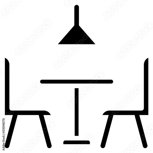 Dining Table  Icon Element For Design