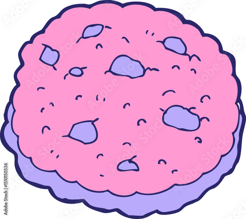  chocolate chip cookie cartoon