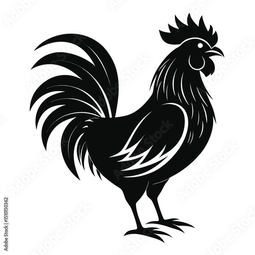 rooster vector illustration