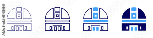 Model interpretability icon in 4 different styles. Thin Line, Line, Bold Line, Duotone. Duotone style. Editable stroke