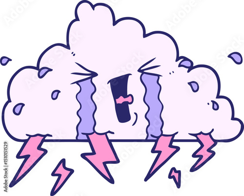 cartoon thundercloud