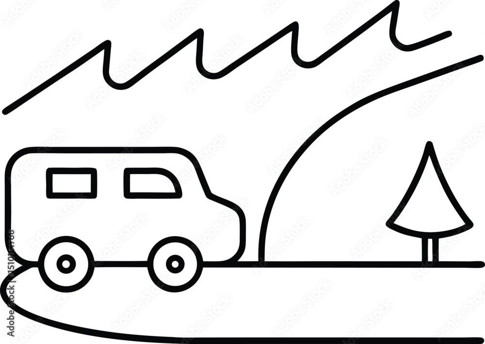 Obraz premium car wash vector illustration