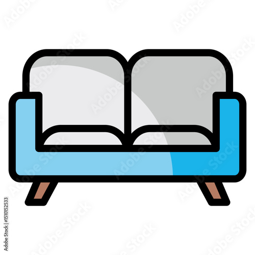 Sofa Couch  Icon Element For Design
