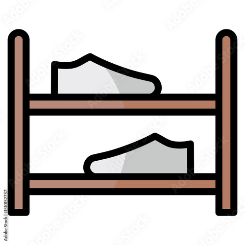 Shoe Rack  Icon Element For Design