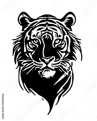tiger head vector