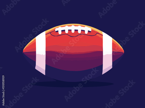 american football ball vector