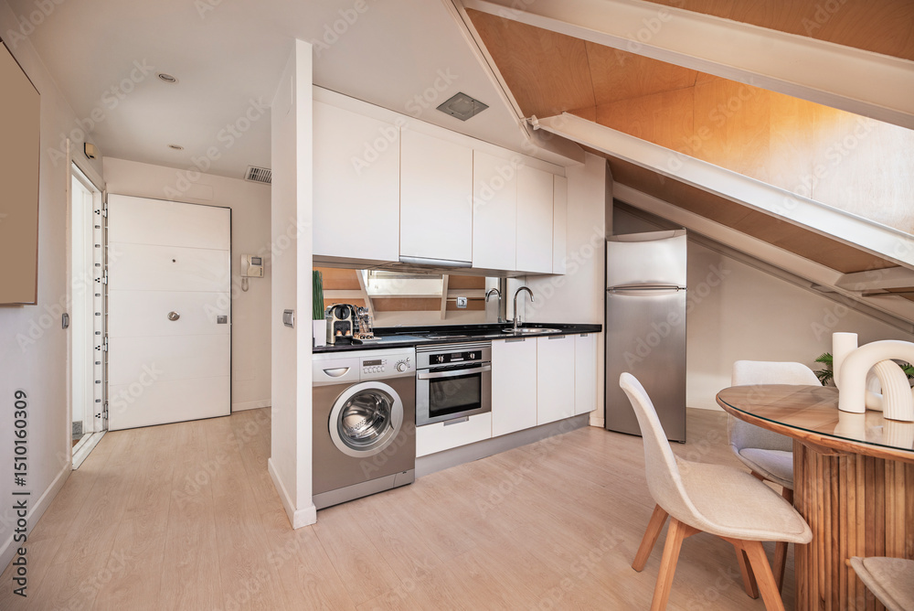 Fototapeta premium This approach not only provides an elegant and uncluttered aesthetic but also facilitates cleaning and maintenance