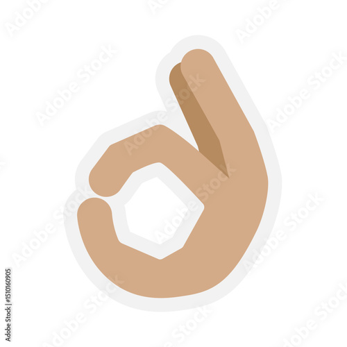 OK Hand Medium Skin Tone