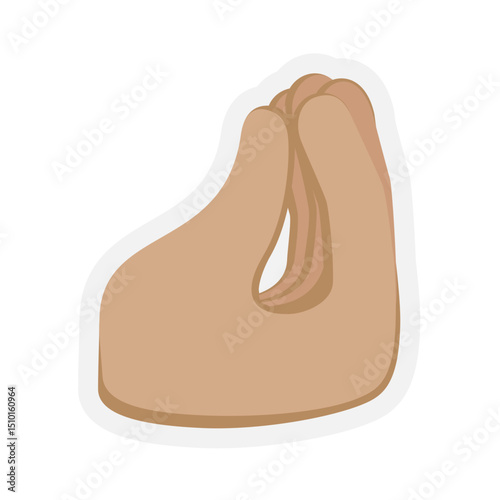 Pinched Fingers Medium Skin Tone